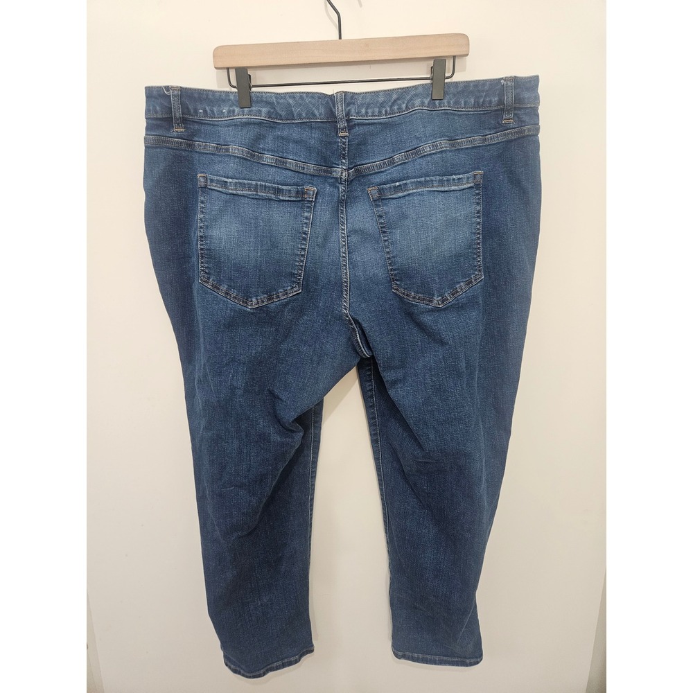 Lane Bryant Flex Magic Waist Mid-Rise Boyfriend Jeans Blue Denim Size 22 - Picture 8 of 9
